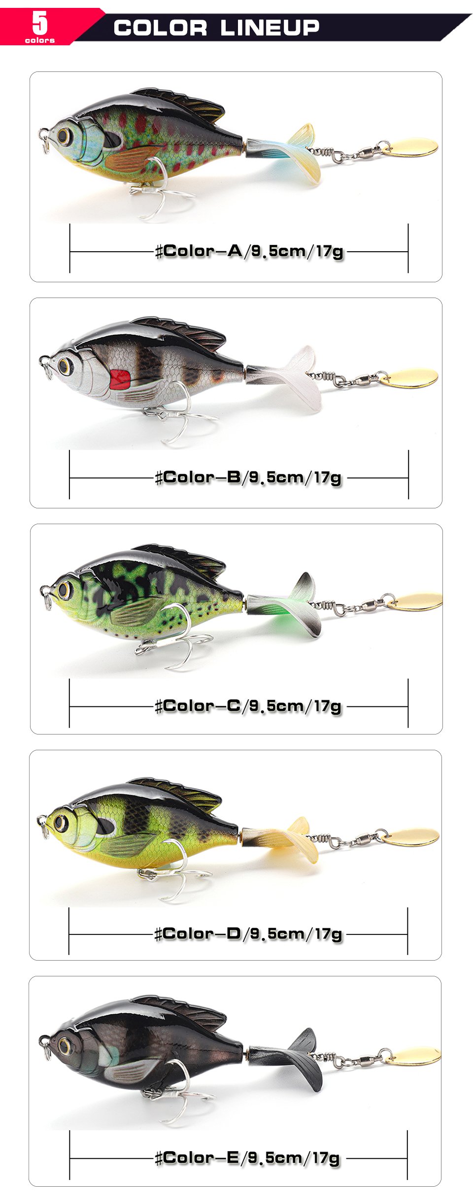 Whoppper Poper Whopper Popper Fishing Lure – SH8036 - Xinghua Shenghui Fishing Tackle ...
