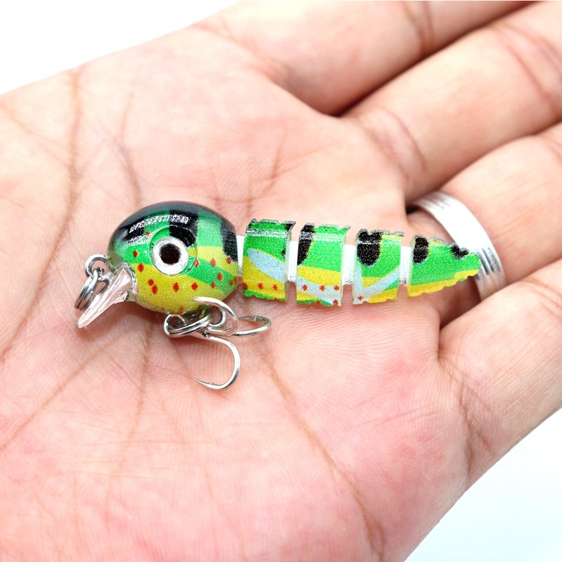 Wholesale Multi Jointed Swimbait Fishing Lure 60mm 4g Hard Bait – Custom Laser Painting – Lure Factory-SH8075 - Image 5